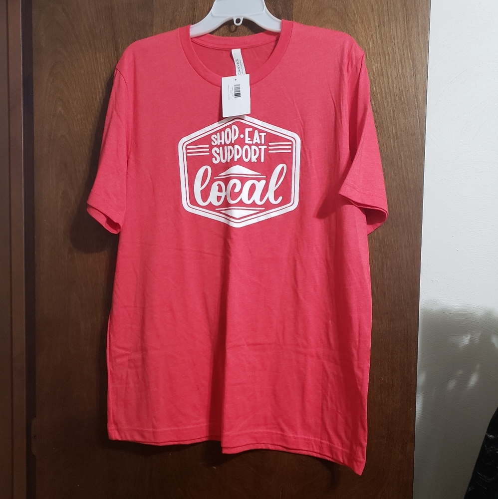 BELLA CANVAS SHOP EAT SUPPORT LOCAL TEE XL